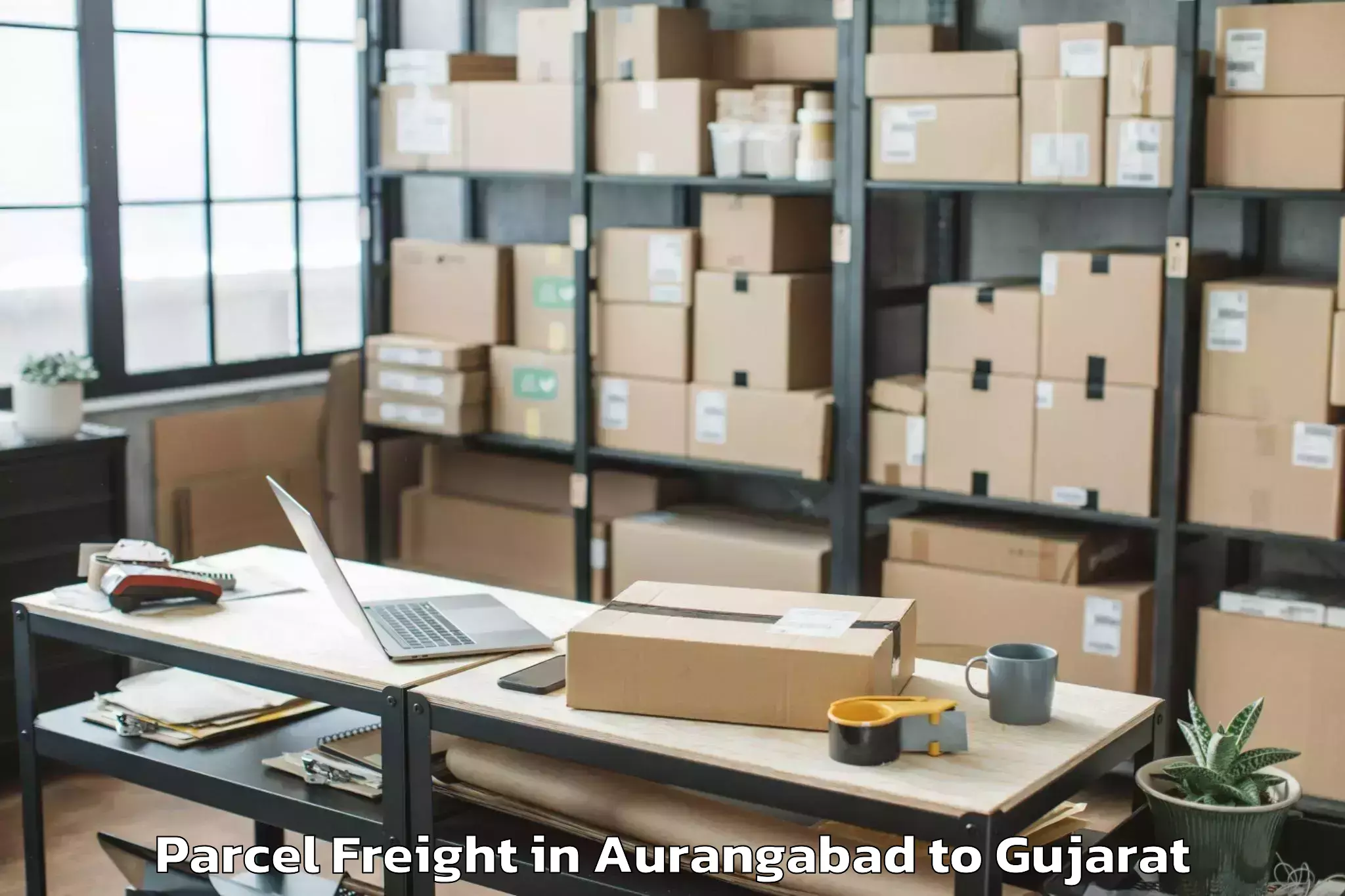 Quality Aurangabad to Jhagadia Parcel Freight